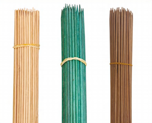 Ucuz Bahçe Uzun Bambu Çubukları Bitki Çiçek Çubukları Bitki Kullanımı için Bambu Çiçek Çubukları
